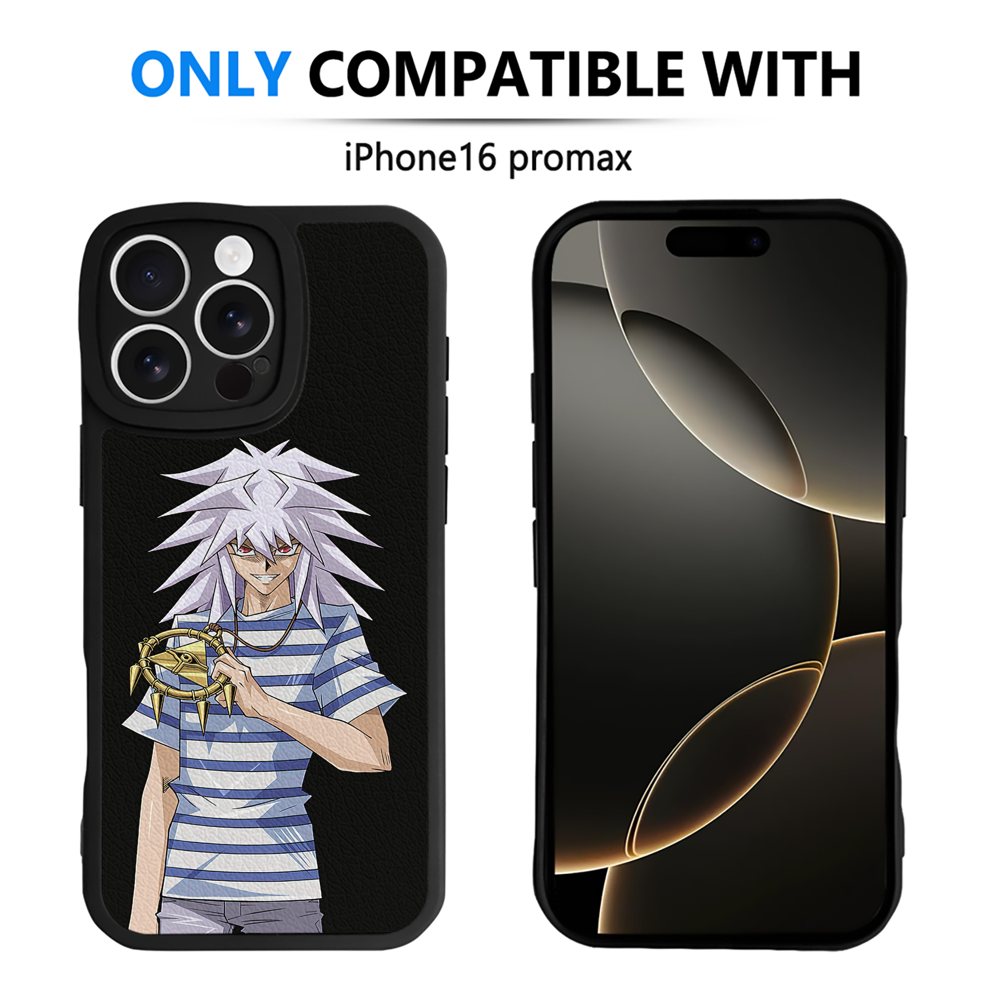 遊☆戯☆王 Yu-Gi-Oh! 【iPhone 16シリーズ対応】シリコンスマホケース（レザー調） 材質：シリコン